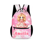 Adorable Fruit Princess Customized Backpack - Personalized Name - Gifts for Girls